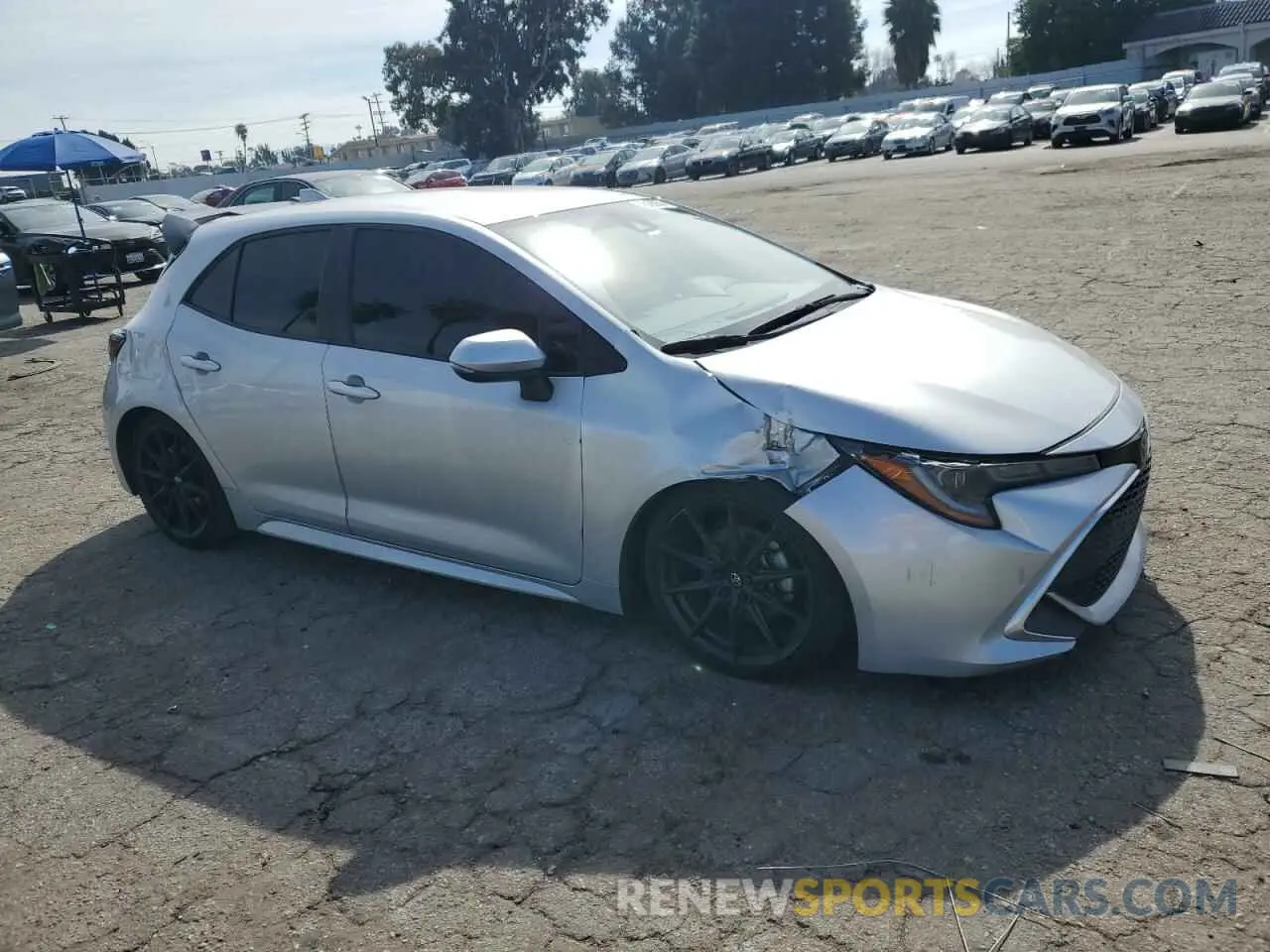 4 Photograph of a damaged car JTNK4RBE3K3015700 TOYOTA COROLLA 2019