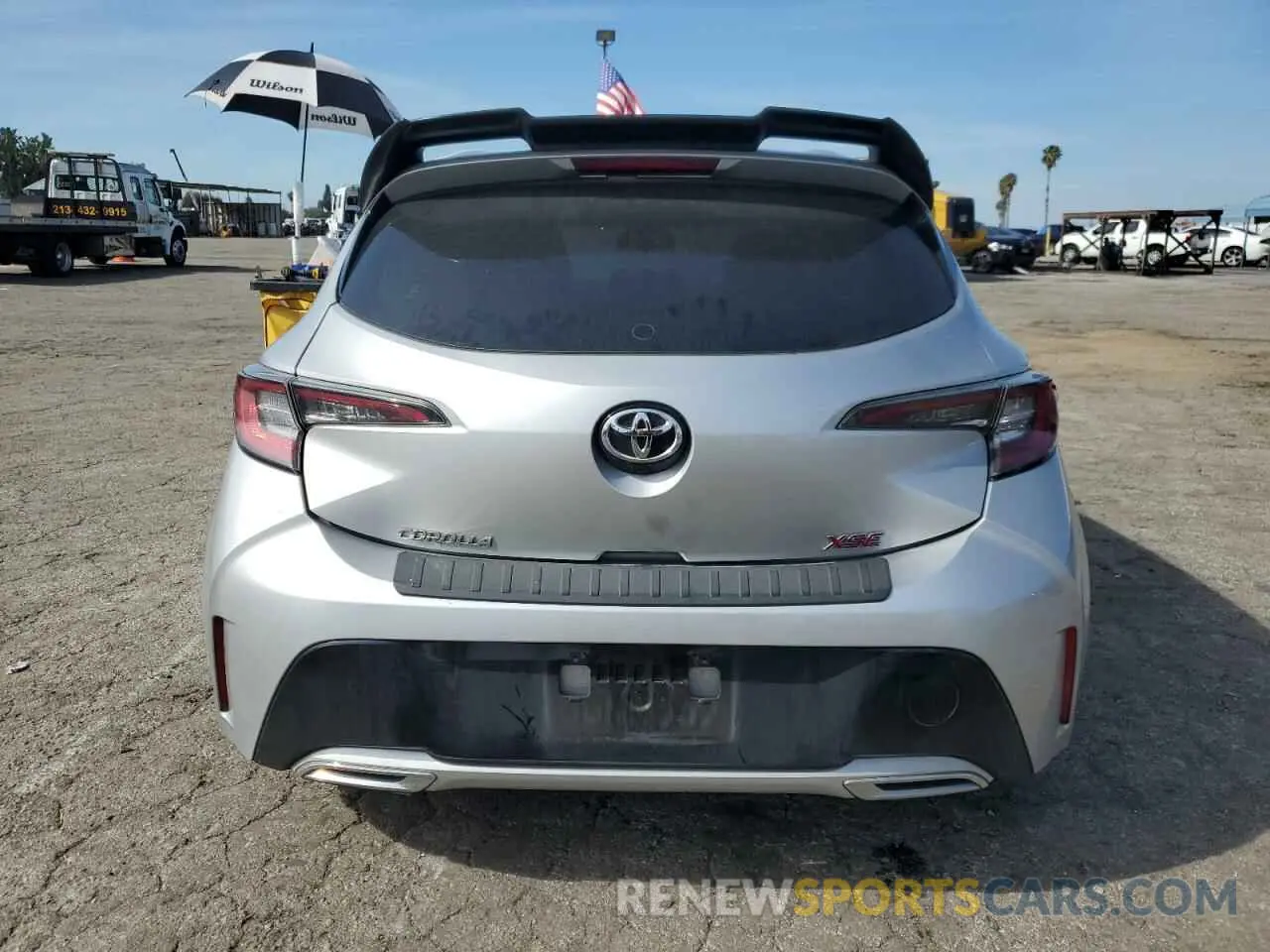 6 Photograph of a damaged car JTNK4RBE3K3015700 TOYOTA COROLLA 2019