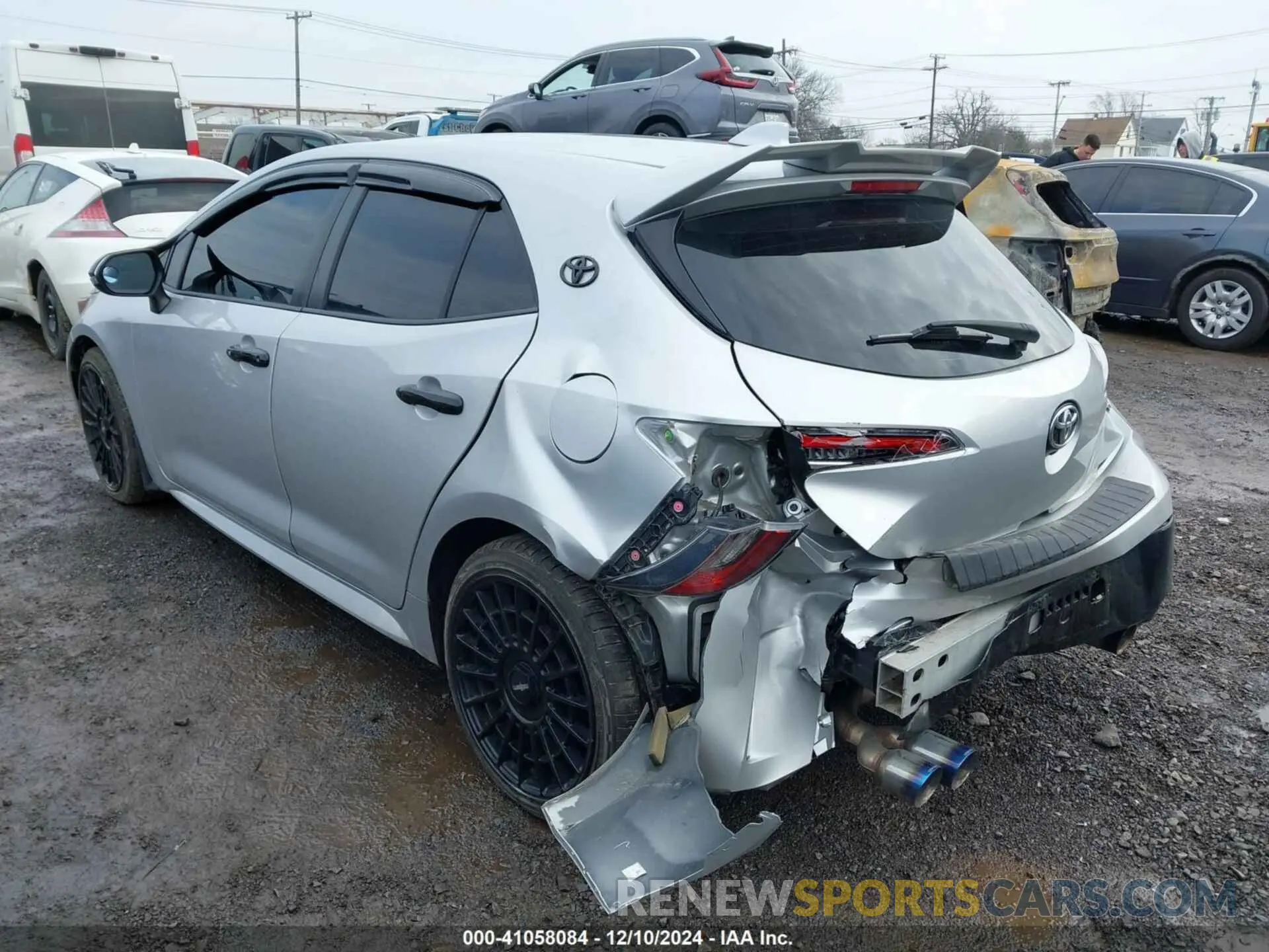 3 Photograph of a damaged car JTNK4RBE3K3028298 TOYOTA COROLLA 2019