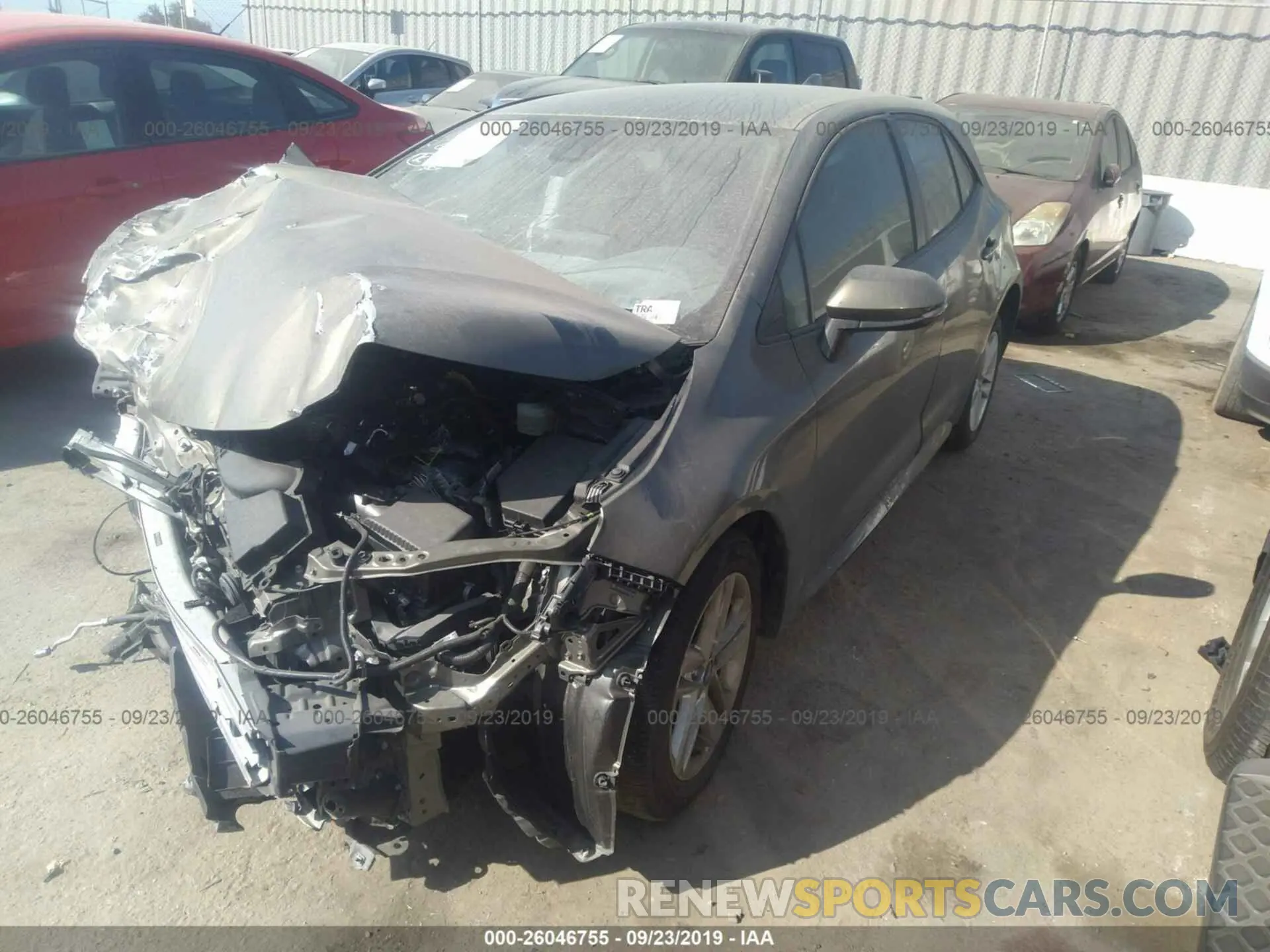 2 Photograph of a damaged car JTNK4RBE3K3033145 TOYOTA COROLLA 2019