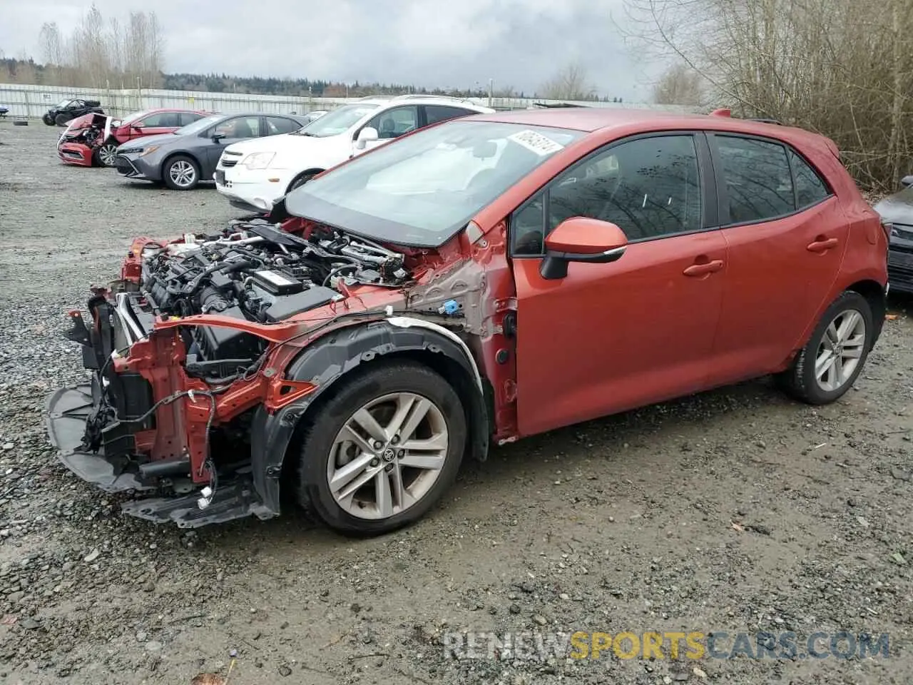1 Photograph of a damaged car JTNK4RBE3K3042024 TOYOTA COROLLA 2019