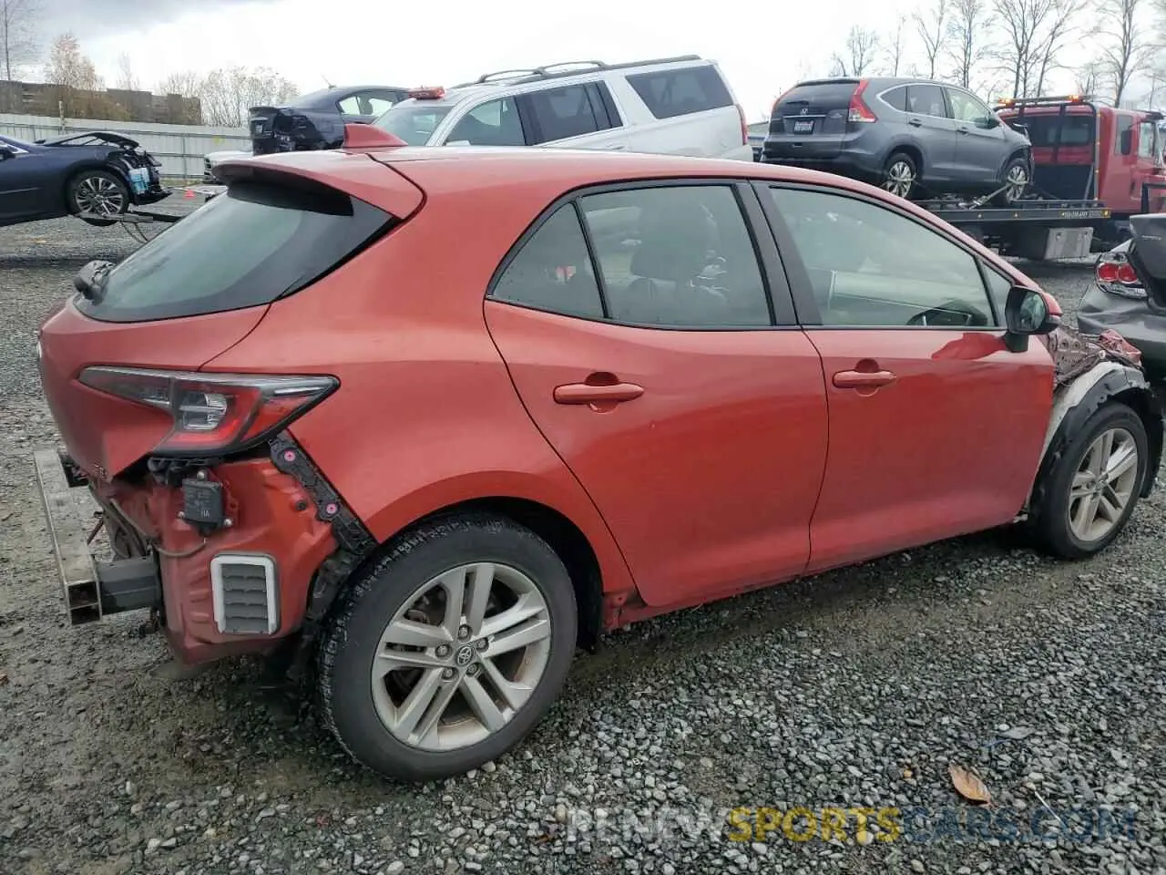 3 Photograph of a damaged car JTNK4RBE3K3042024 TOYOTA COROLLA 2019