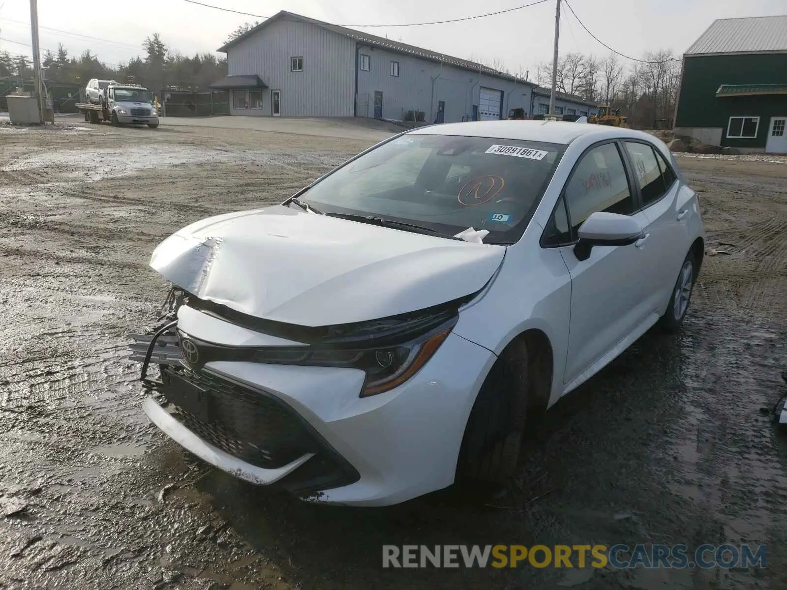2 Photograph of a damaged car JTNK4RBE3K3047594 TOYOTA COROLLA 2019