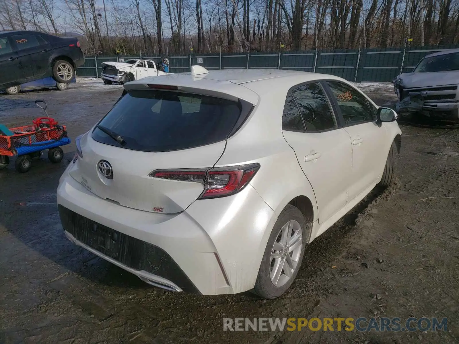 4 Photograph of a damaged car JTNK4RBE3K3047594 TOYOTA COROLLA 2019