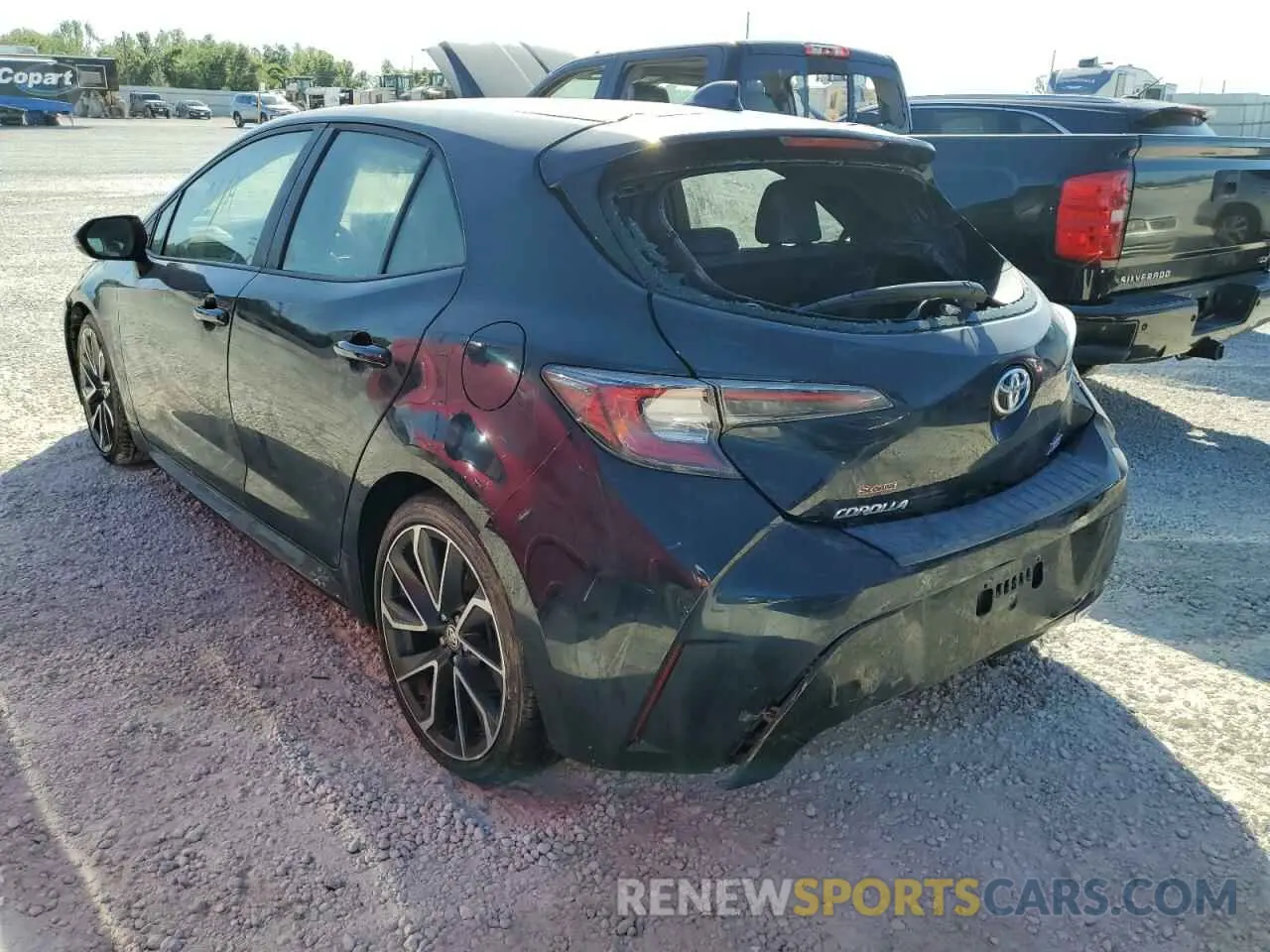 3 Photograph of a damaged car JTNK4RBE3K3049250 TOYOTA COROLLA 2019