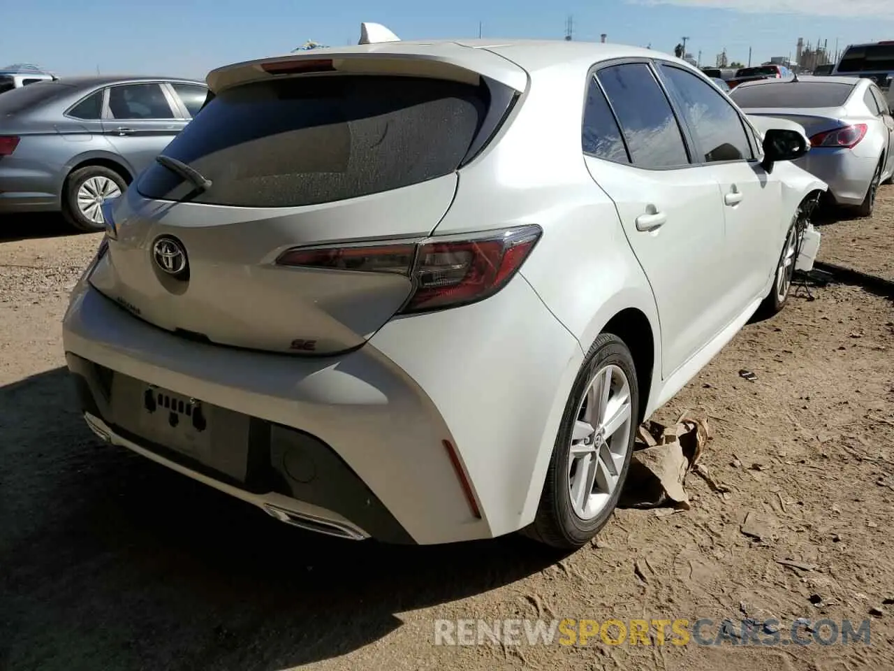 4 Фотография поврежденного автомобиля JTNK4RBE3K3053511 TOYOTA COROLLA 2019