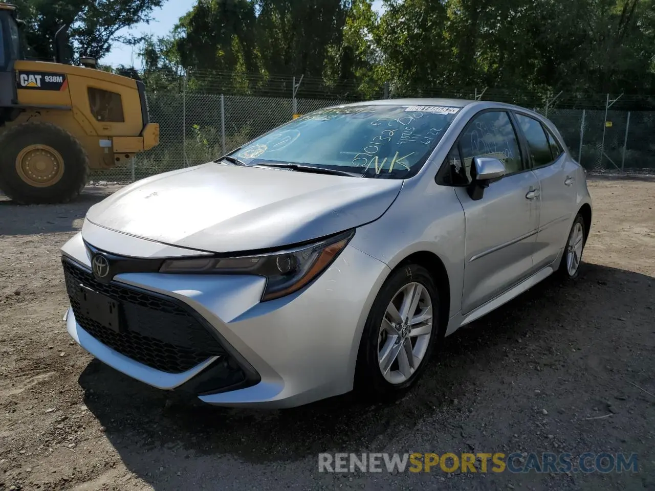 2 Photograph of a damaged car JTNK4RBE3K3070132 TOYOTA COROLLA 2019