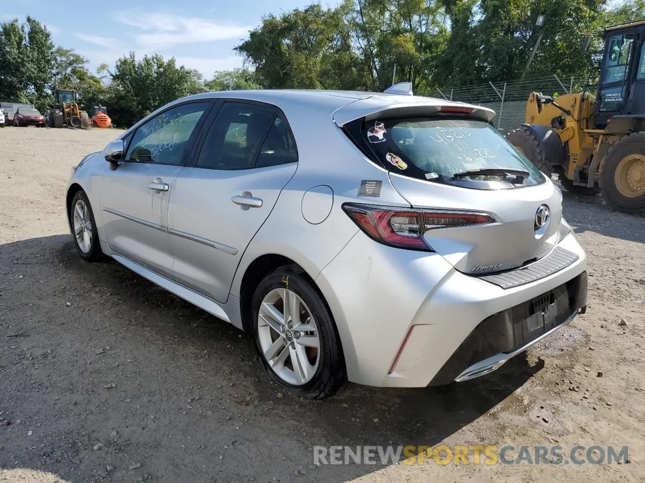 3 Photograph of a damaged car JTNK4RBE3K3070132 TOYOTA COROLLA 2019