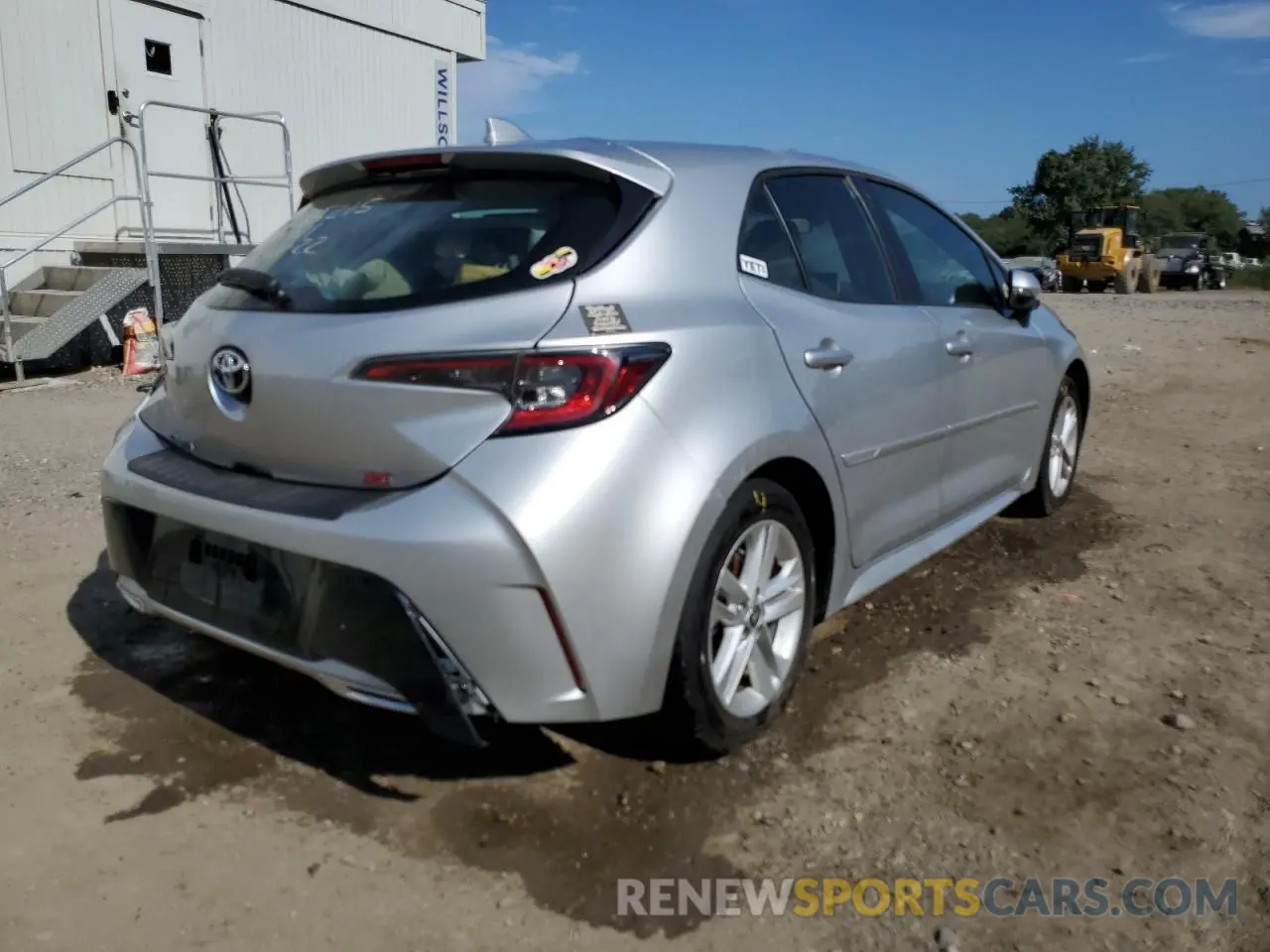 4 Photograph of a damaged car JTNK4RBE3K3070132 TOYOTA COROLLA 2019