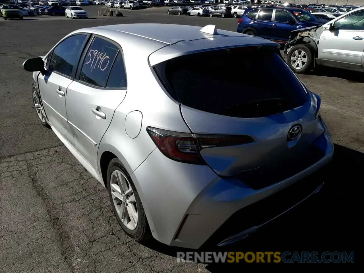 3 Photograph of a damaged car JTNK4RBE4K3005774 TOYOTA COROLLA 2019