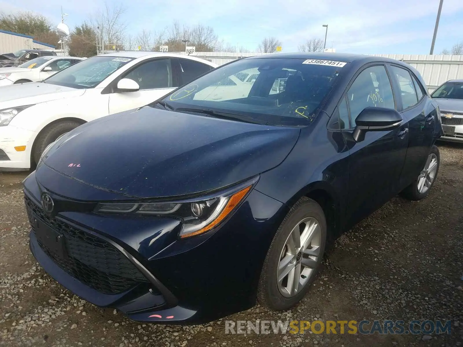 2 Photograph of a damaged car JTNK4RBE4K3017603 TOYOTA COROLLA 2019