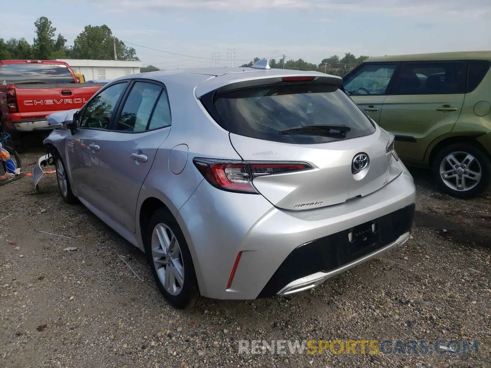 3 Photograph of a damaged car JTNK4RBE4K3018198 TOYOTA COROLLA 2019