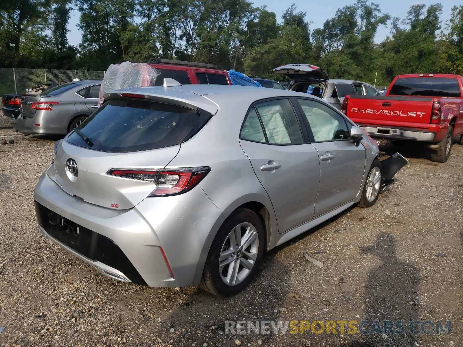 4 Photograph of a damaged car JTNK4RBE4K3018198 TOYOTA COROLLA 2019