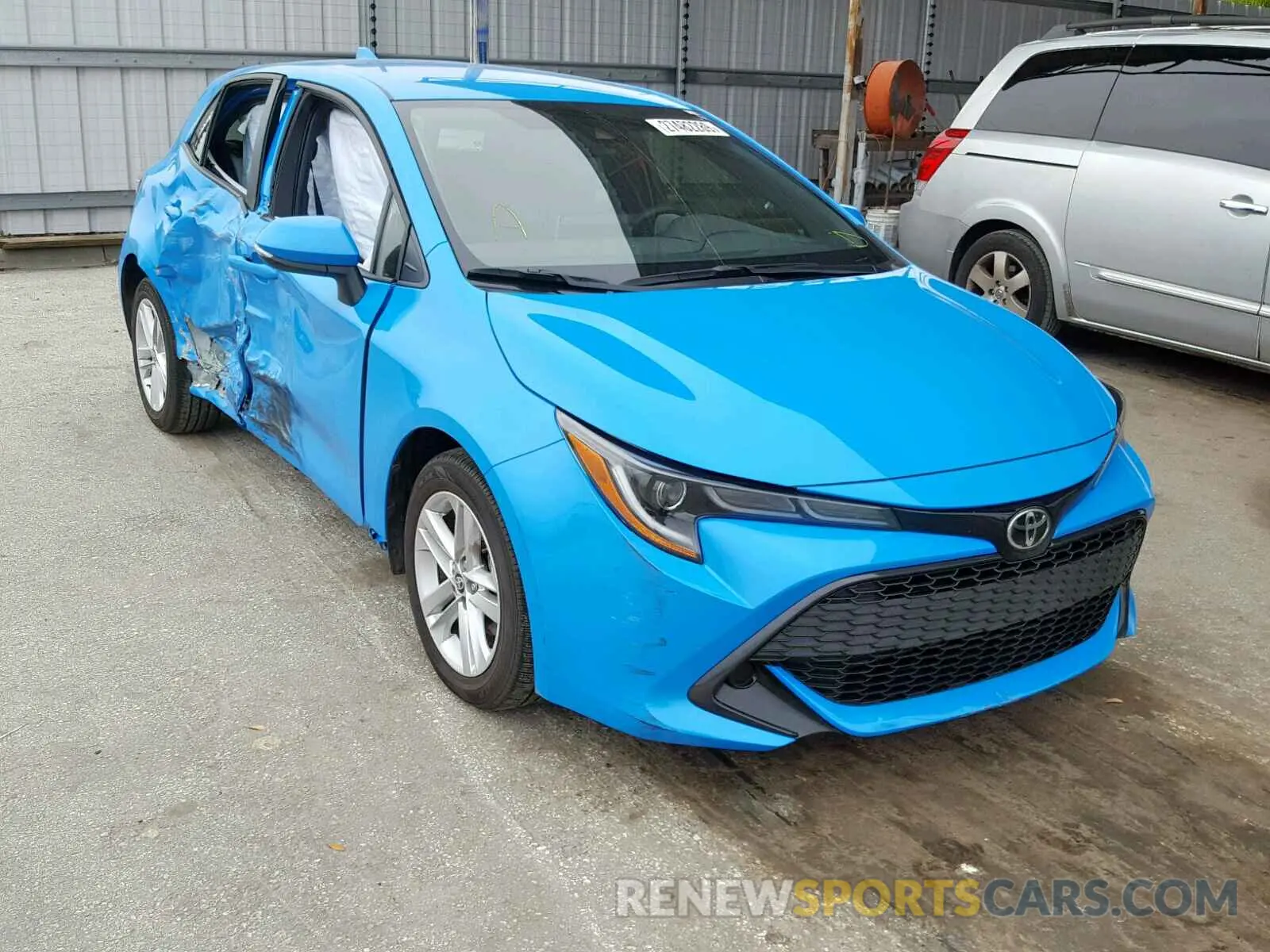 1 Photograph of a damaged car JTNK4RBE4K3021490 TOYOTA COROLLA 2019