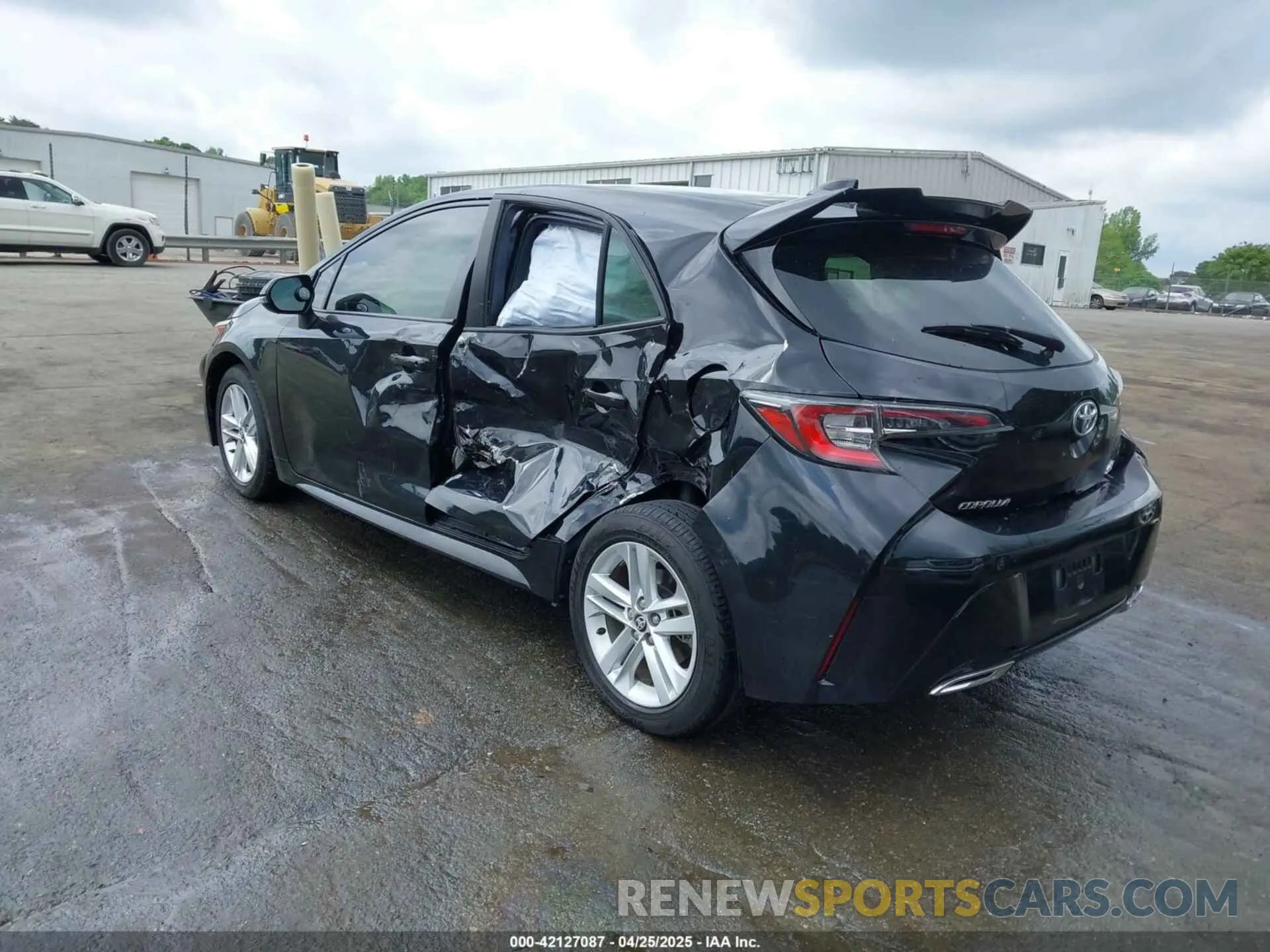 3 Photograph of a damaged car JTNK4RBE4K3039729 TOYOTA COROLLA 2019