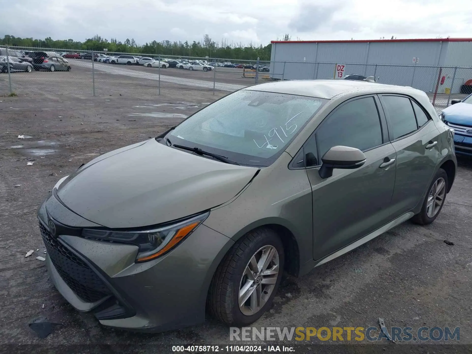 2 Фотография поврежденного автомобиля JTNK4RBE4K3044915 TOYOTA COROLLA 2019