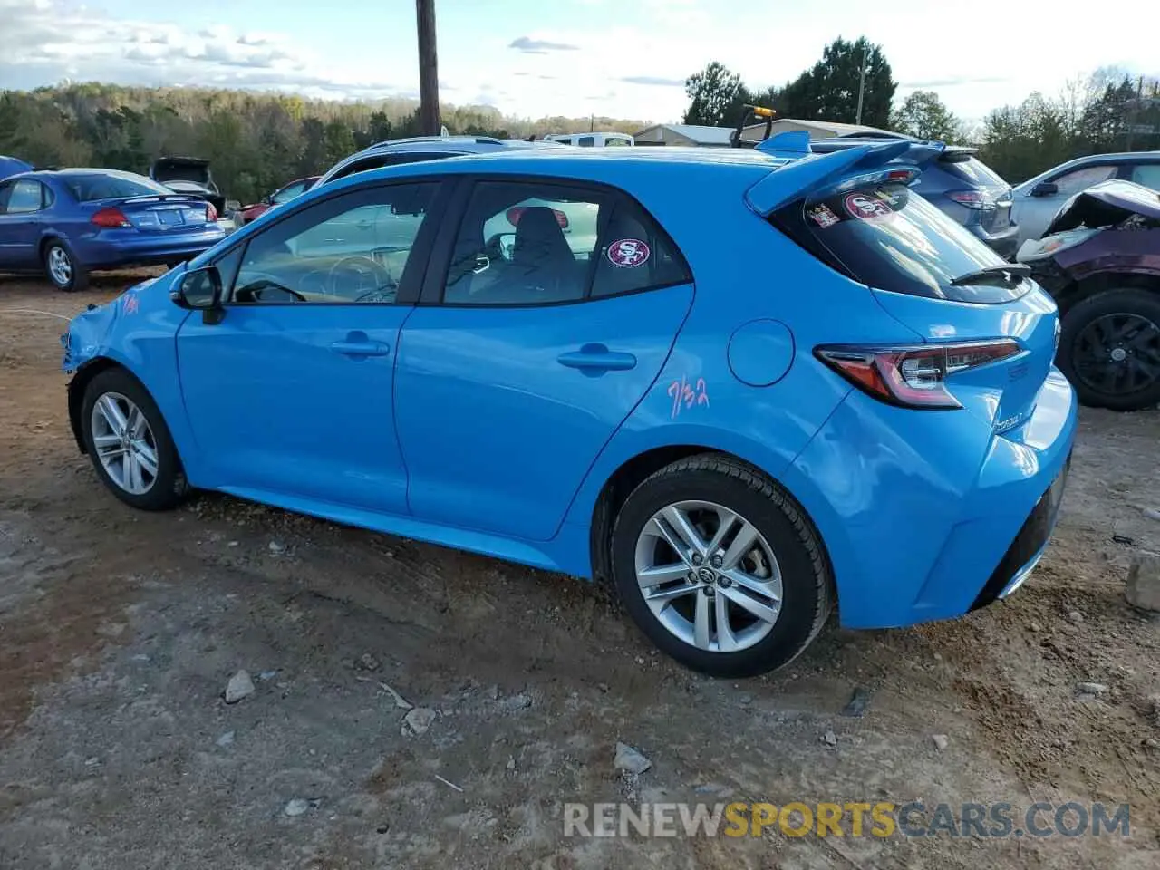 2 Фотография поврежденного автомобиля JTNK4RBE4K3067868 TOYOTA COROLLA 2019