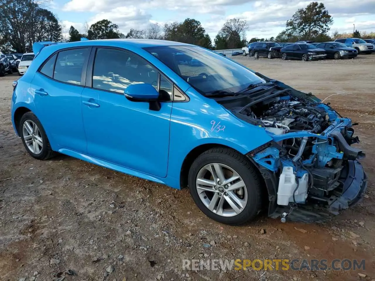 4 Фотография поврежденного автомобиля JTNK4RBE4K3067868 TOYOTA COROLLA 2019