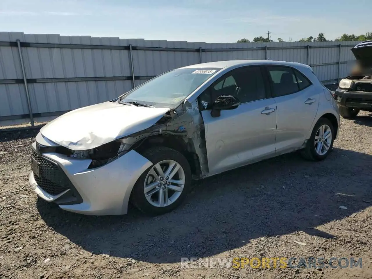 1 Photograph of a damaged car JTNK4RBE4K3069832 TOYOTA COROLLA 2019