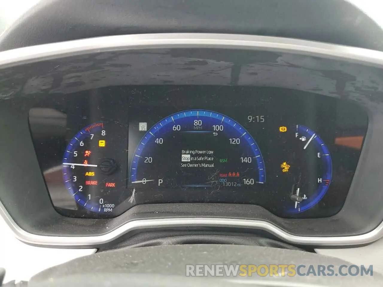 9 Photograph of a damaged car JTNK4RBE5K3014435 TOYOTA COROLLA 2019