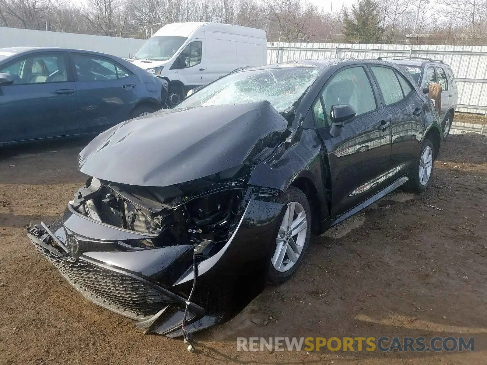 2 Photograph of a damaged car JTNK4RBE5K3018484 TOYOTA COROLLA 2019
