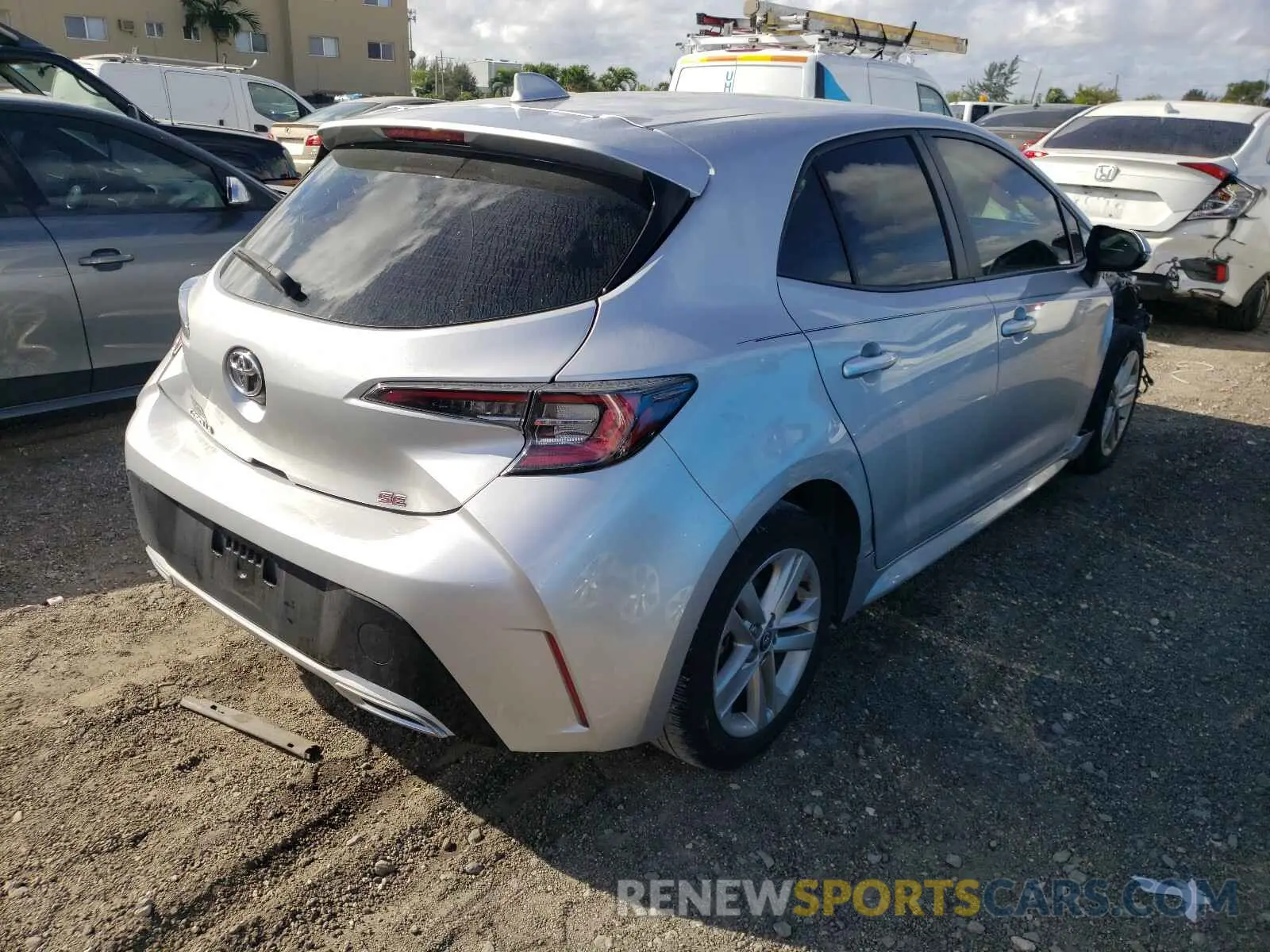 4 Photograph of a damaged car JTNK4RBE5K3022907 TOYOTA COROLLA 2019
