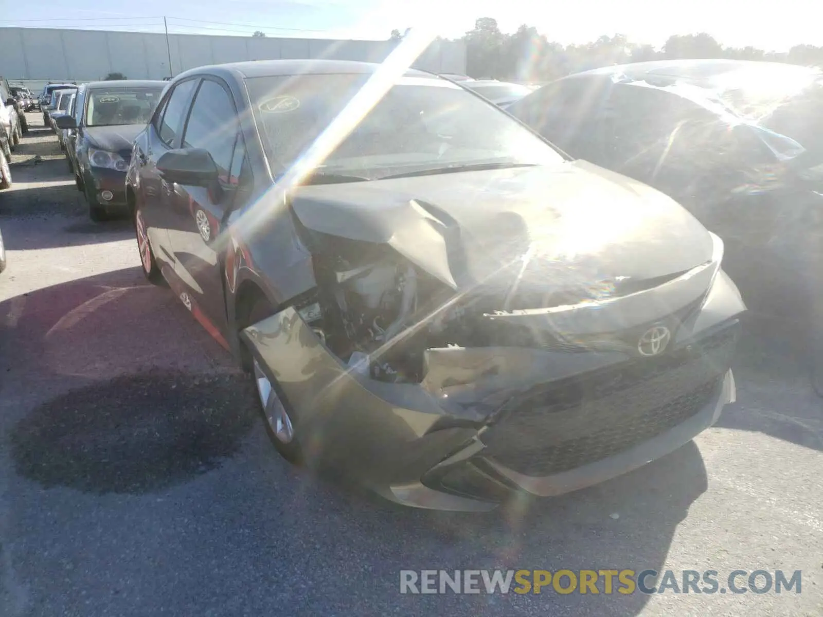1 Photograph of a damaged car JTNK4RBE5K3037049 TOYOTA COROLLA 2019