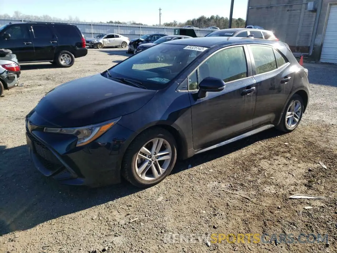 1 Photograph of a damaged car JTNK4RBE5K3040193 TOYOTA COROLLA 2019