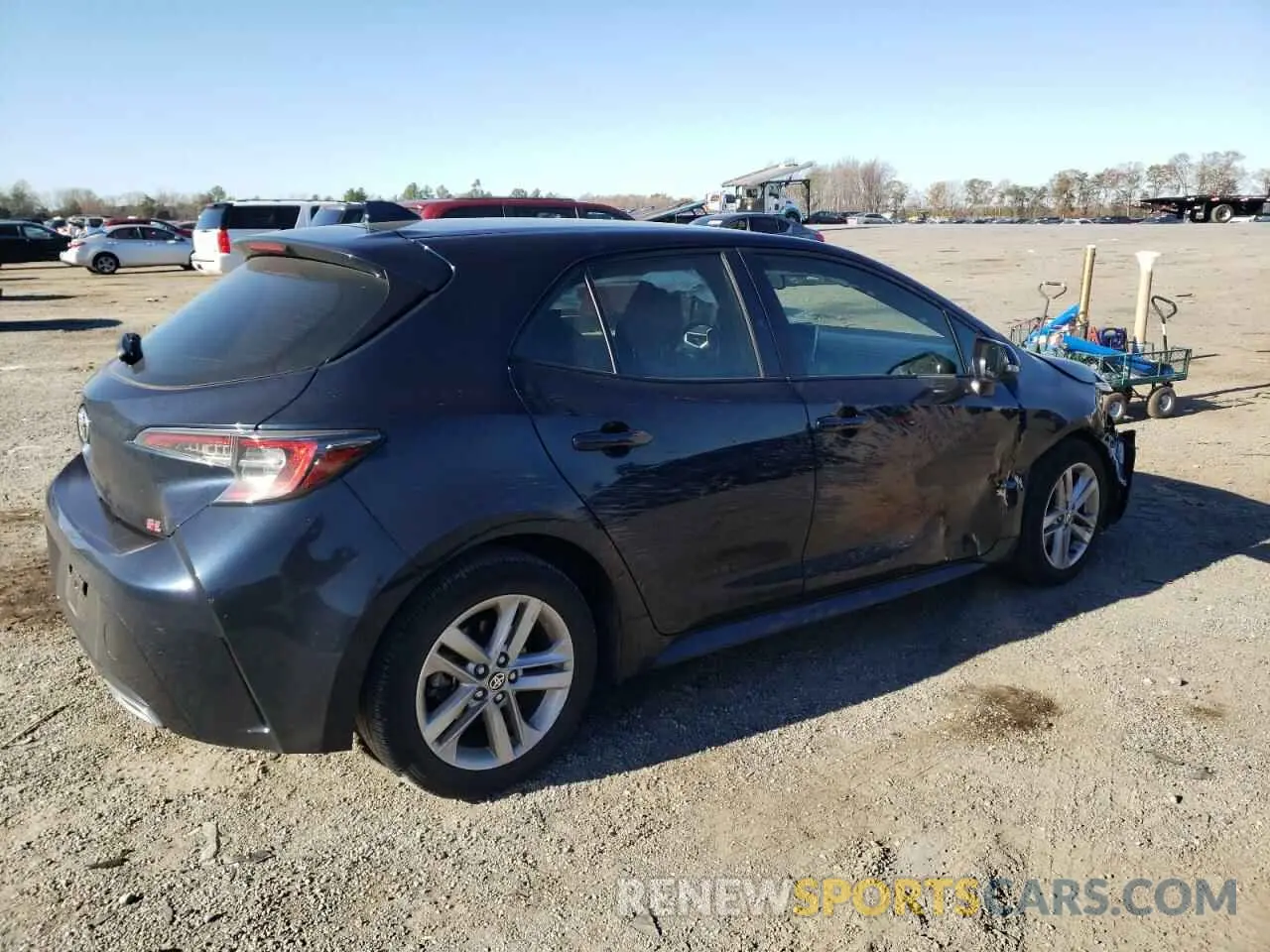 3 Photograph of a damaged car JTNK4RBE5K3040193 TOYOTA COROLLA 2019