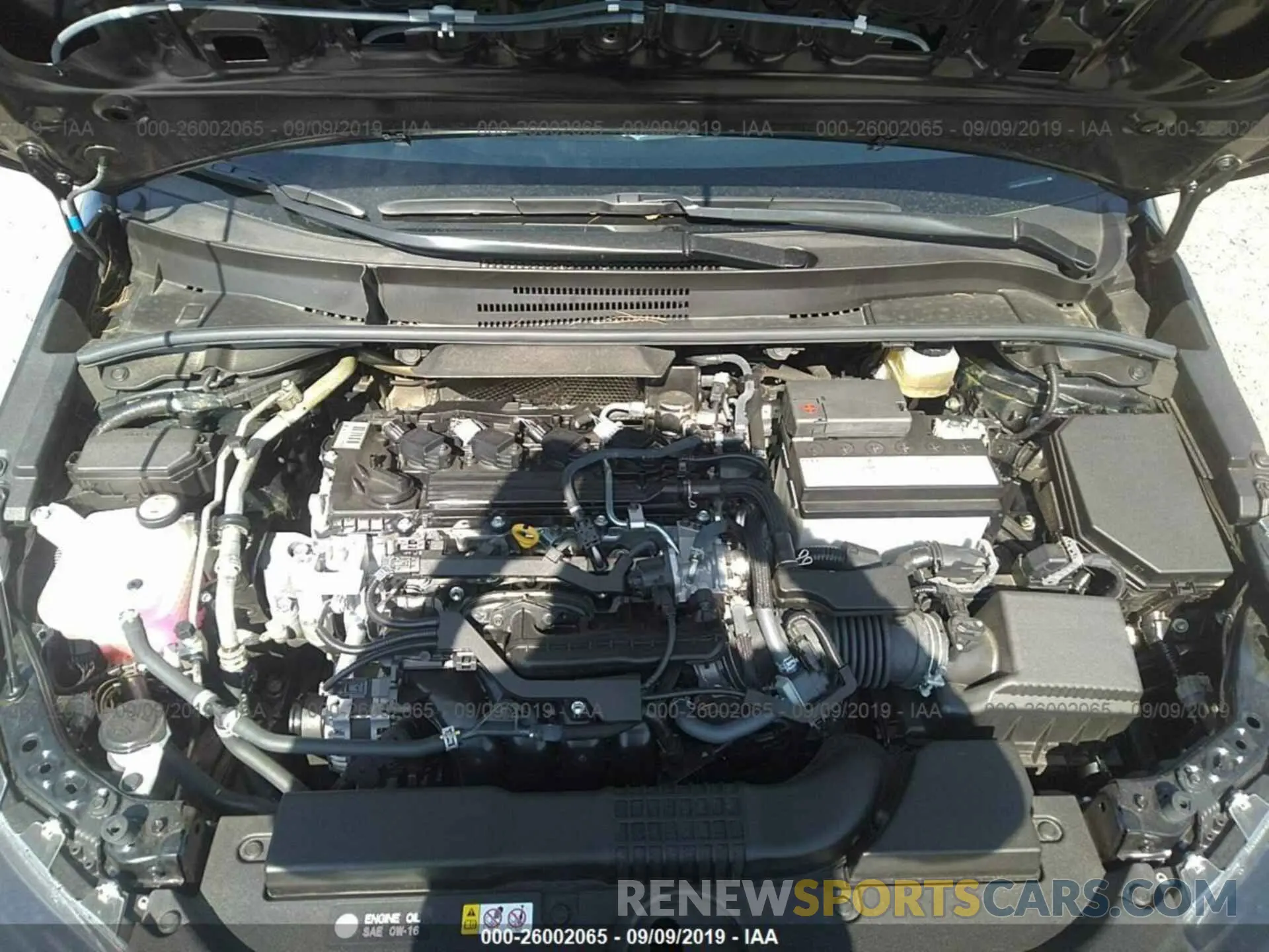 10 Photograph of a damaged car JTNK4RBE5K3040596 TOYOTA COROLLA 2019