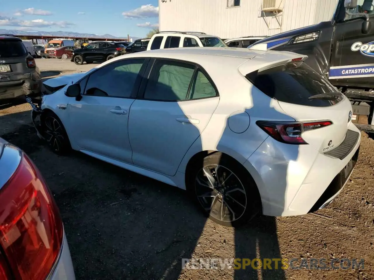 2 Photograph of a damaged car JTNK4RBE5K3044437 TOYOTA COROLLA 2019
