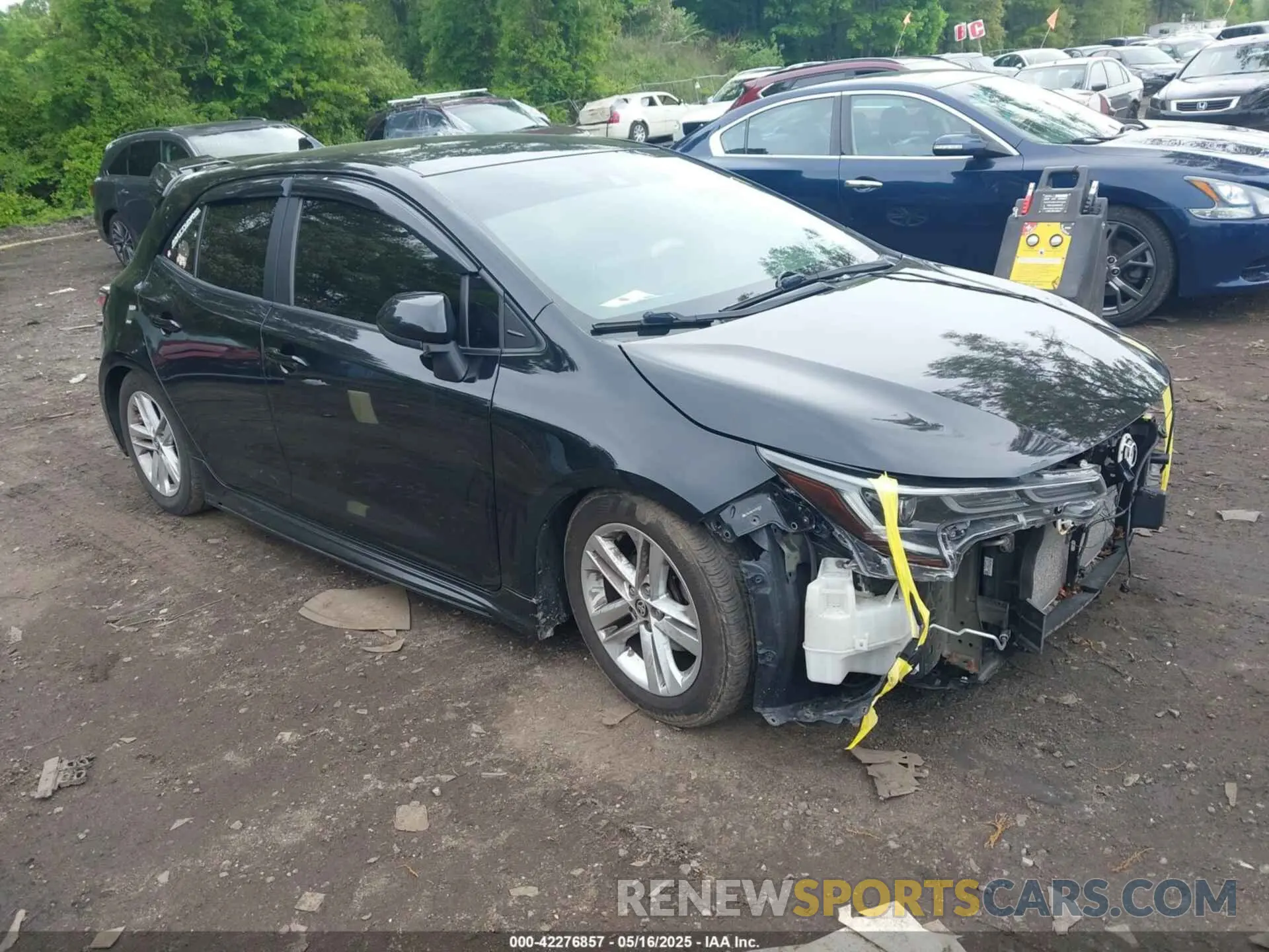 1 Photograph of a damaged car JTNK4RBE5K3053574 TOYOTA COROLLA 2019