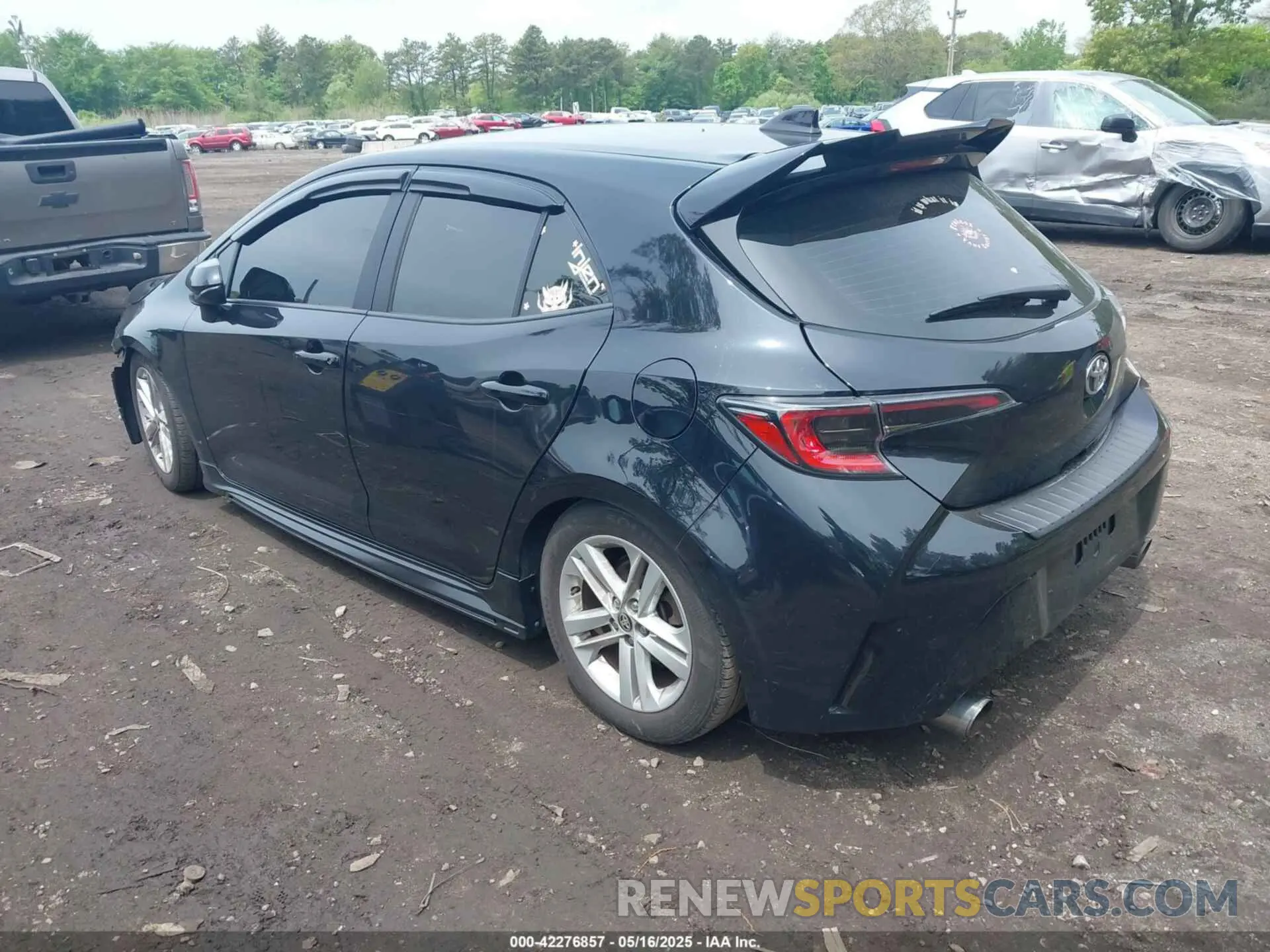 3 Photograph of a damaged car JTNK4RBE5K3053574 TOYOTA COROLLA 2019