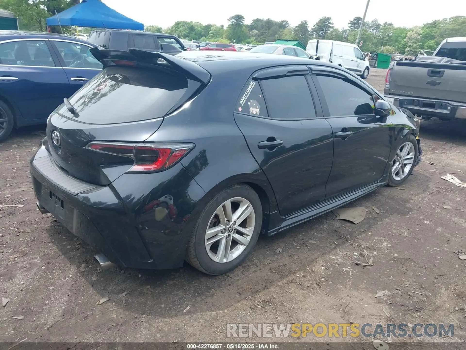 4 Photograph of a damaged car JTNK4RBE5K3053574 TOYOTA COROLLA 2019