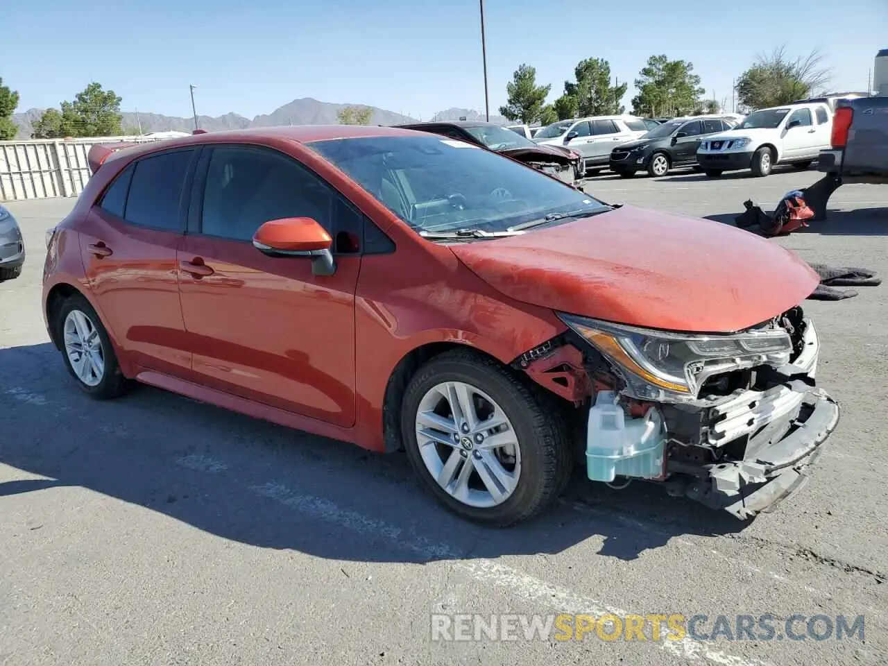 4 Фотография поврежденного автомобиля JTNK4RBE5K3056099 TOYOTA COROLLA 2019