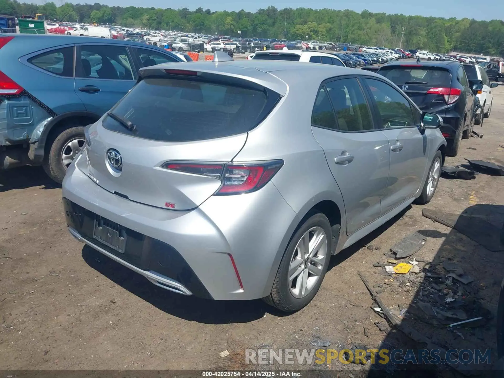 4 Photograph of a damaged car JTNK4RBE6K3028523 TOYOTA COROLLA 2019
