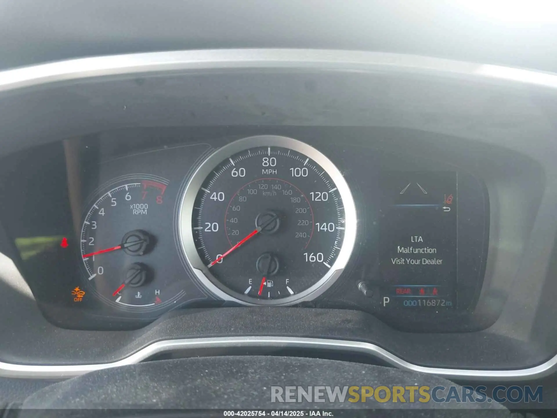 7 Photograph of a damaged car JTNK4RBE6K3028523 TOYOTA COROLLA 2019