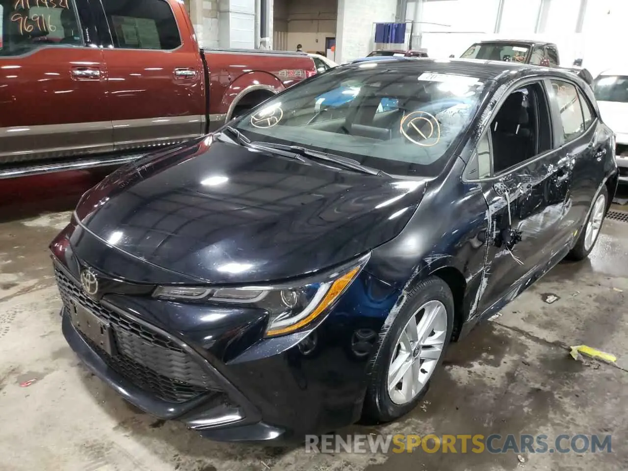 2 Photograph of a damaged car JTNK4RBE6K3042387 TOYOTA COROLLA 2019