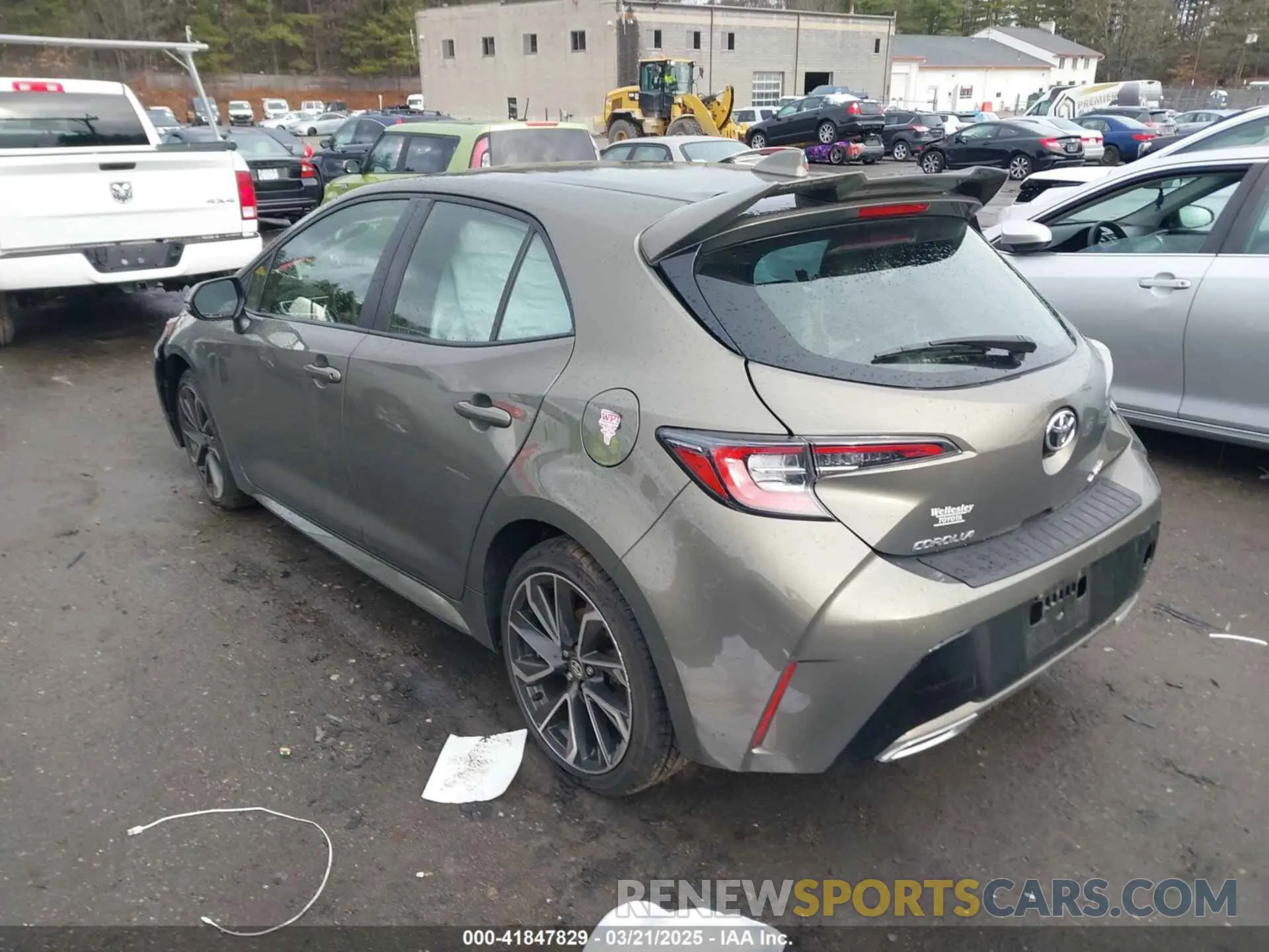 3 Фотография поврежденного автомобиля JTNK4RBE6K3044494 TOYOTA COROLLA 2019