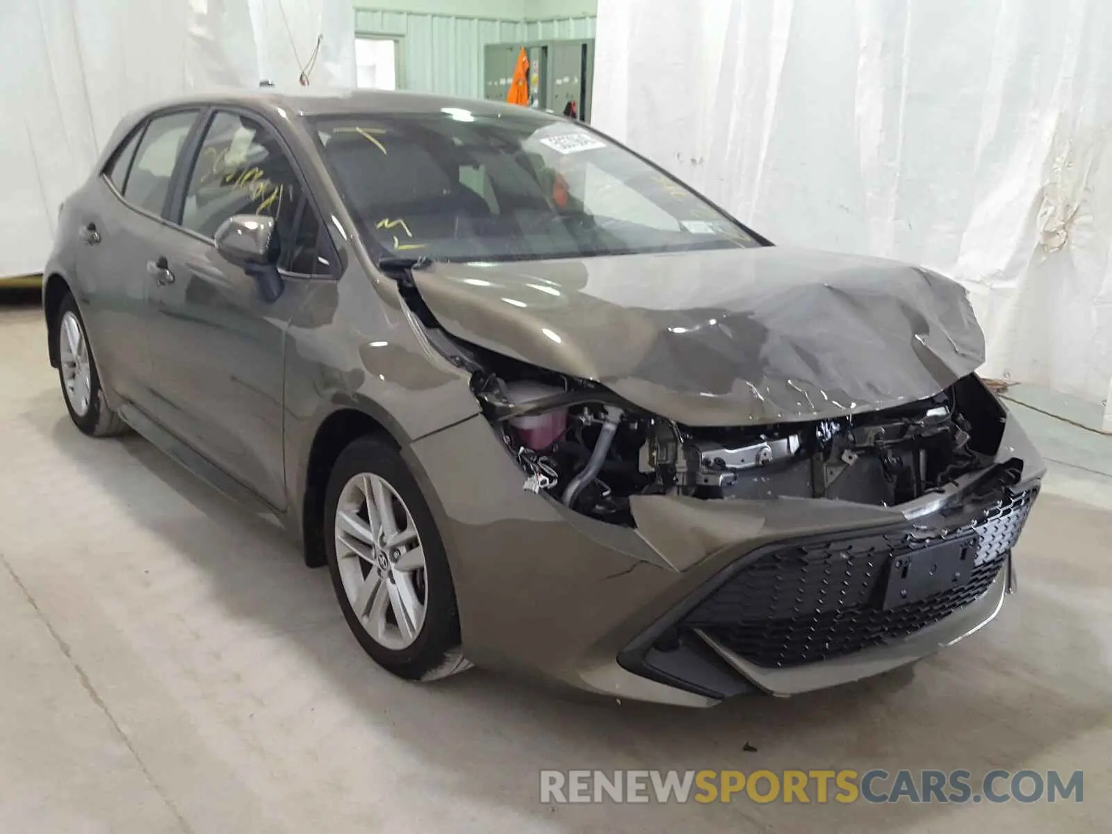 1 Photograph of a damaged car JTNK4RBE6K3053616 TOYOTA COROLLA 2019