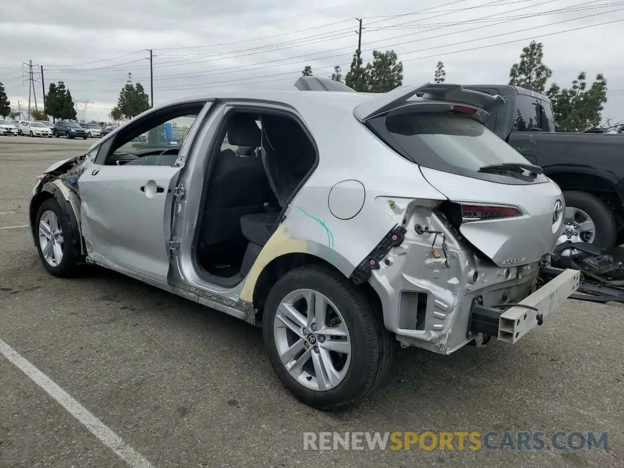2 Photograph of a damaged car JTNK4RBE7K3029437 TOYOTA COROLLA 2019