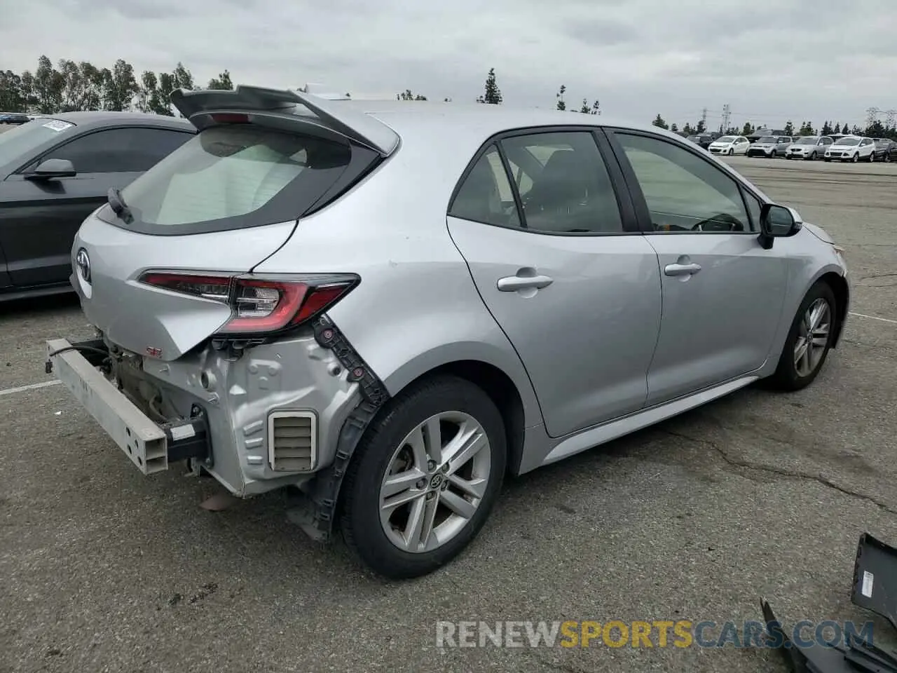 3 Photograph of a damaged car JTNK4RBE7K3029437 TOYOTA COROLLA 2019