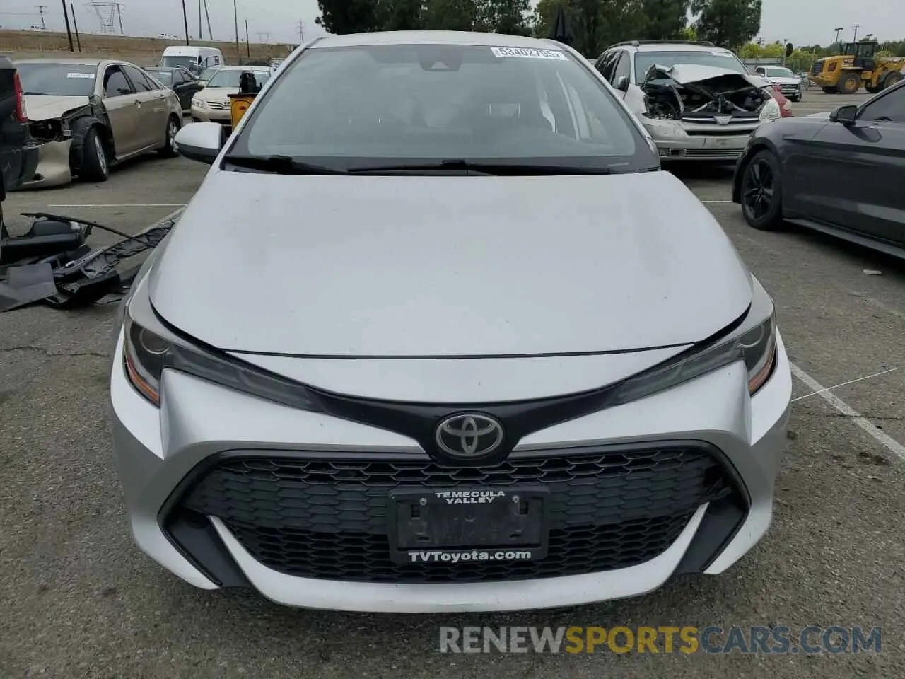 5 Photograph of a damaged car JTNK4RBE7K3029437 TOYOTA COROLLA 2019