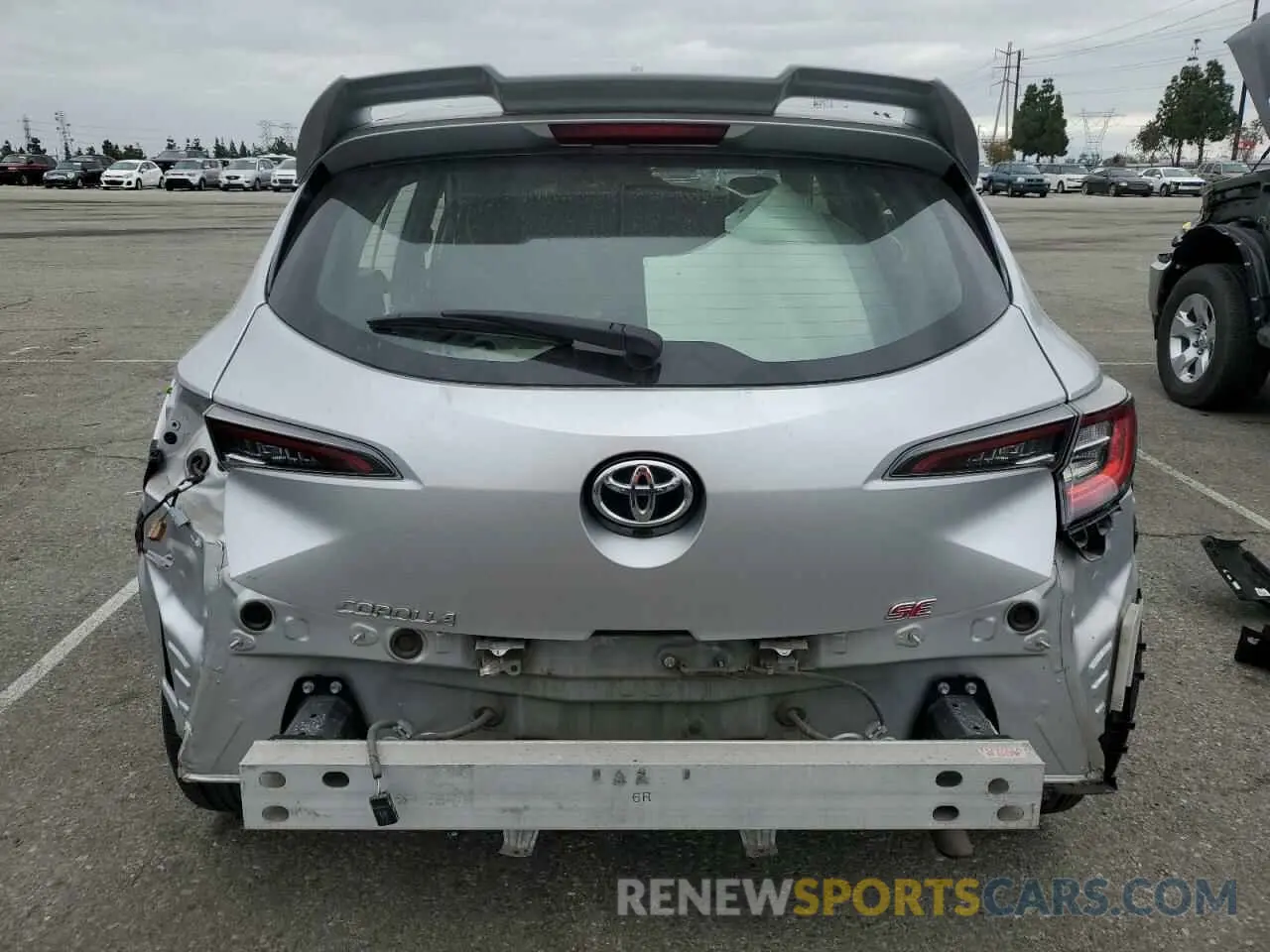 6 Photograph of a damaged car JTNK4RBE7K3029437 TOYOTA COROLLA 2019
