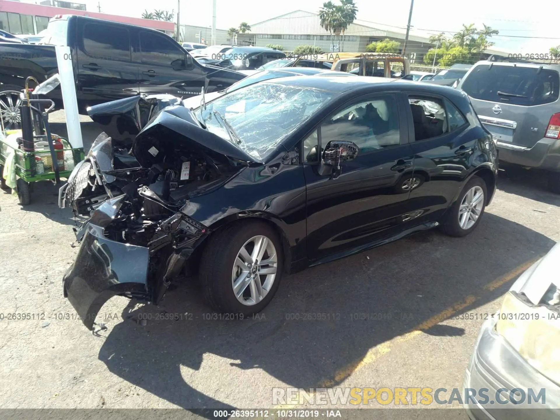 2 Photograph of a damaged car JTNK4RBE7K3049820 TOYOTA COROLLA 2019