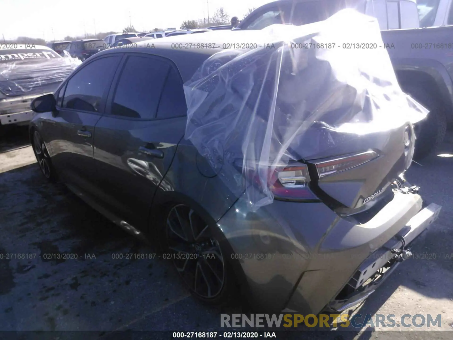 3 Фотография поврежденного автомобиля JTNK4RBE8K3024957 TOYOTA COROLLA 2019