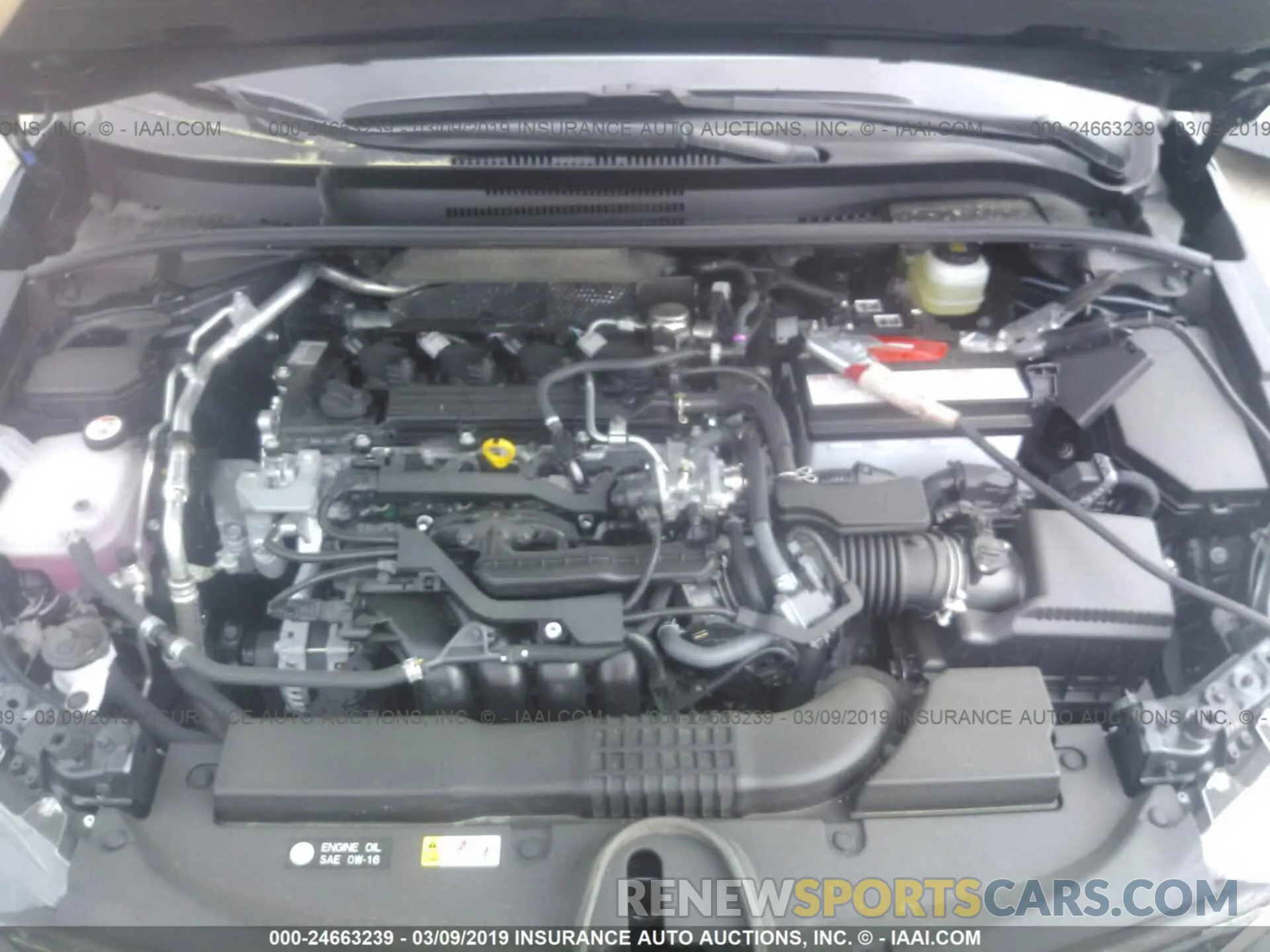 10 Photograph of a damaged car JTNK4RBE8K3025431 TOYOTA COROLLA 2019