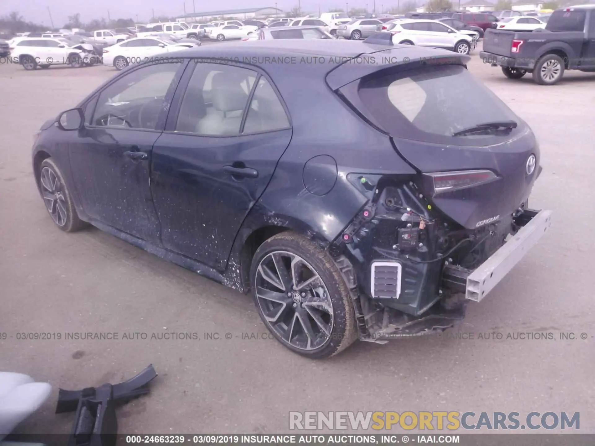 3 Photograph of a damaged car JTNK4RBE8K3025431 TOYOTA COROLLA 2019