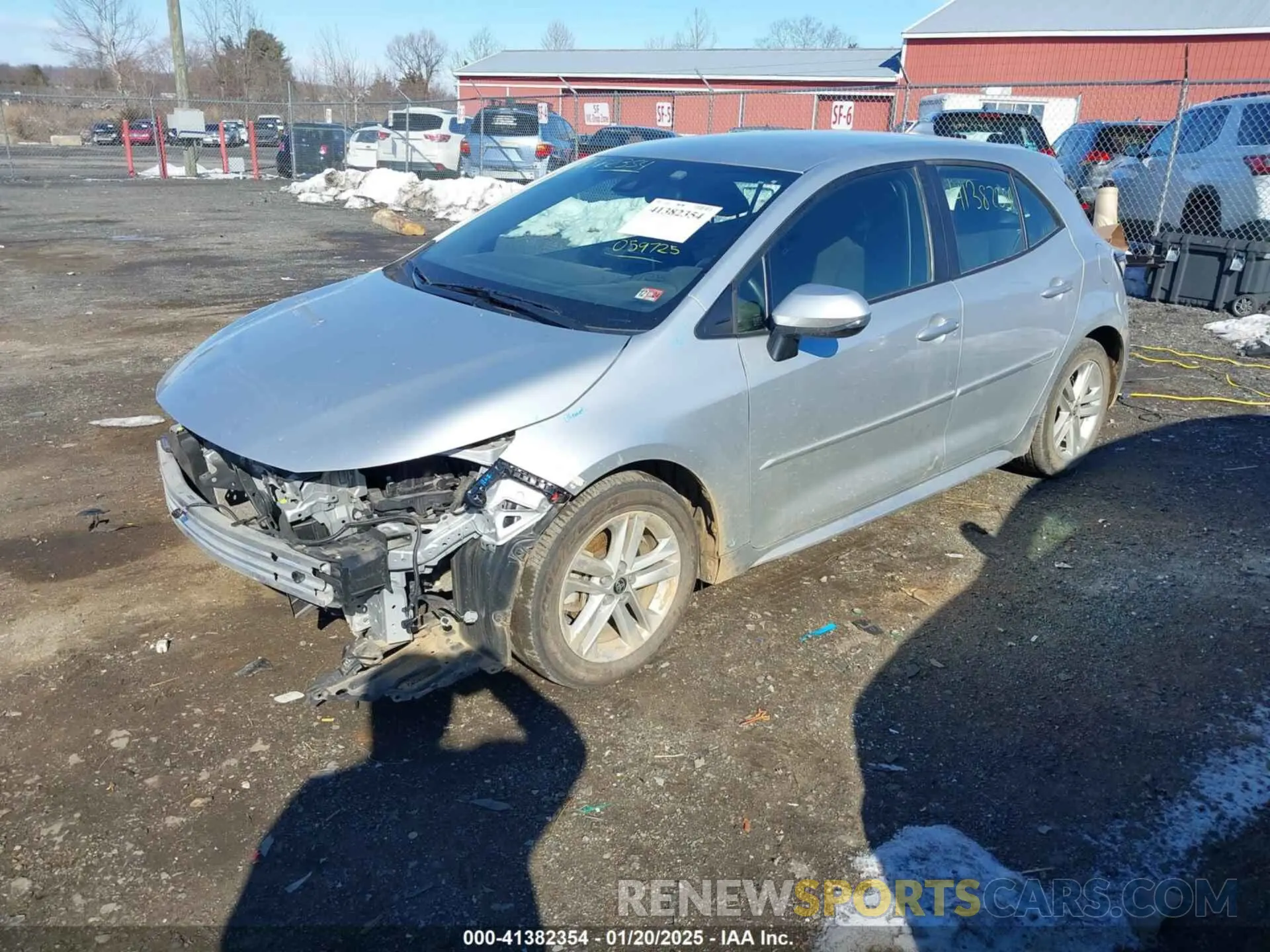 2 Photograph of a damaged car JTNK4RBE8K3059725 TOYOTA COROLLA 2019