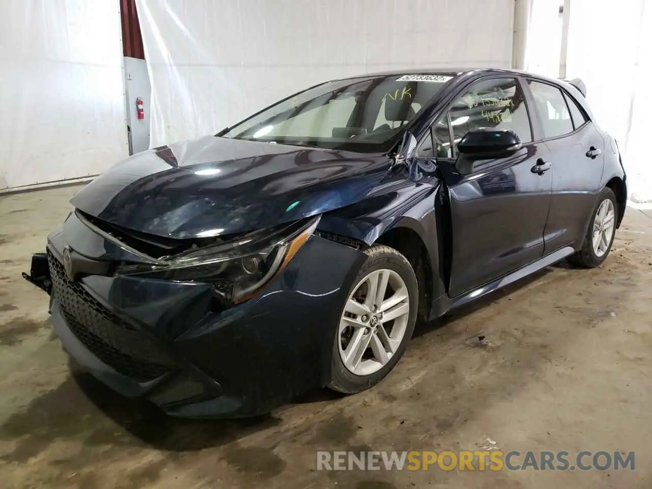 2 Photograph of a damaged car JTNK4RBE8K3070577 TOYOTA COROLLA 2019